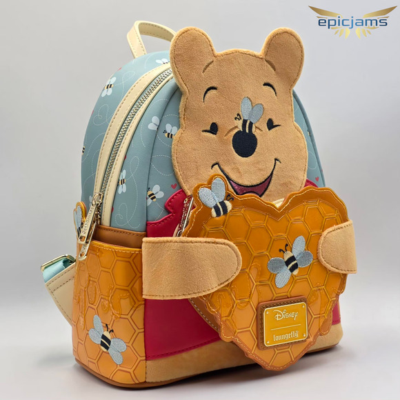 Loungefly Disney Winnie the Pooh Honey Heart Honey Scented Mini Backpack New - Picture 2 of 8